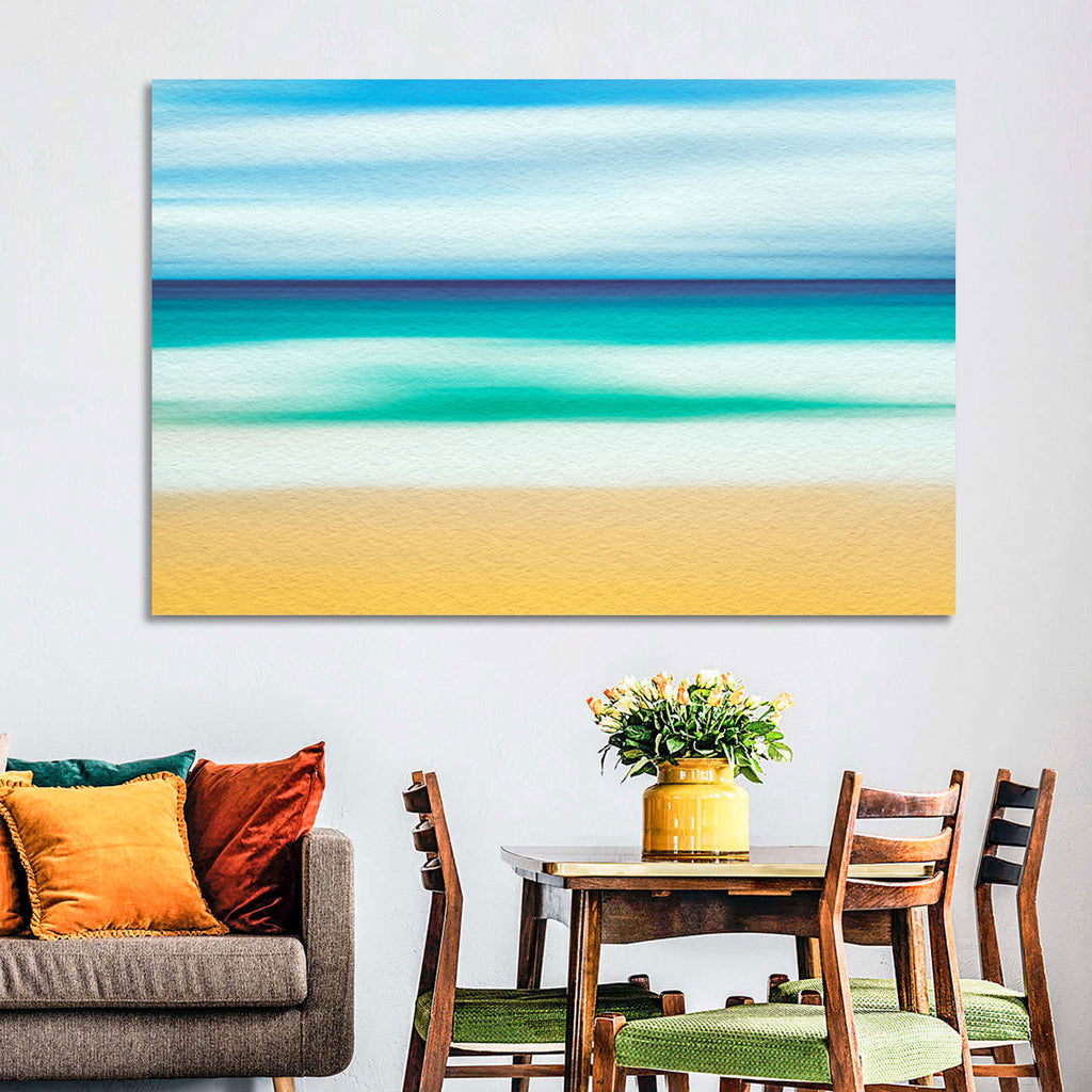 Sand and Surf Abstraction Wall Art