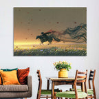 Unstoppable Knight with Red Cape Wall Art