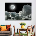 Cloudy Moonlight Wall Art