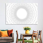 White Bubble Sphere Tunnel Wall Art
