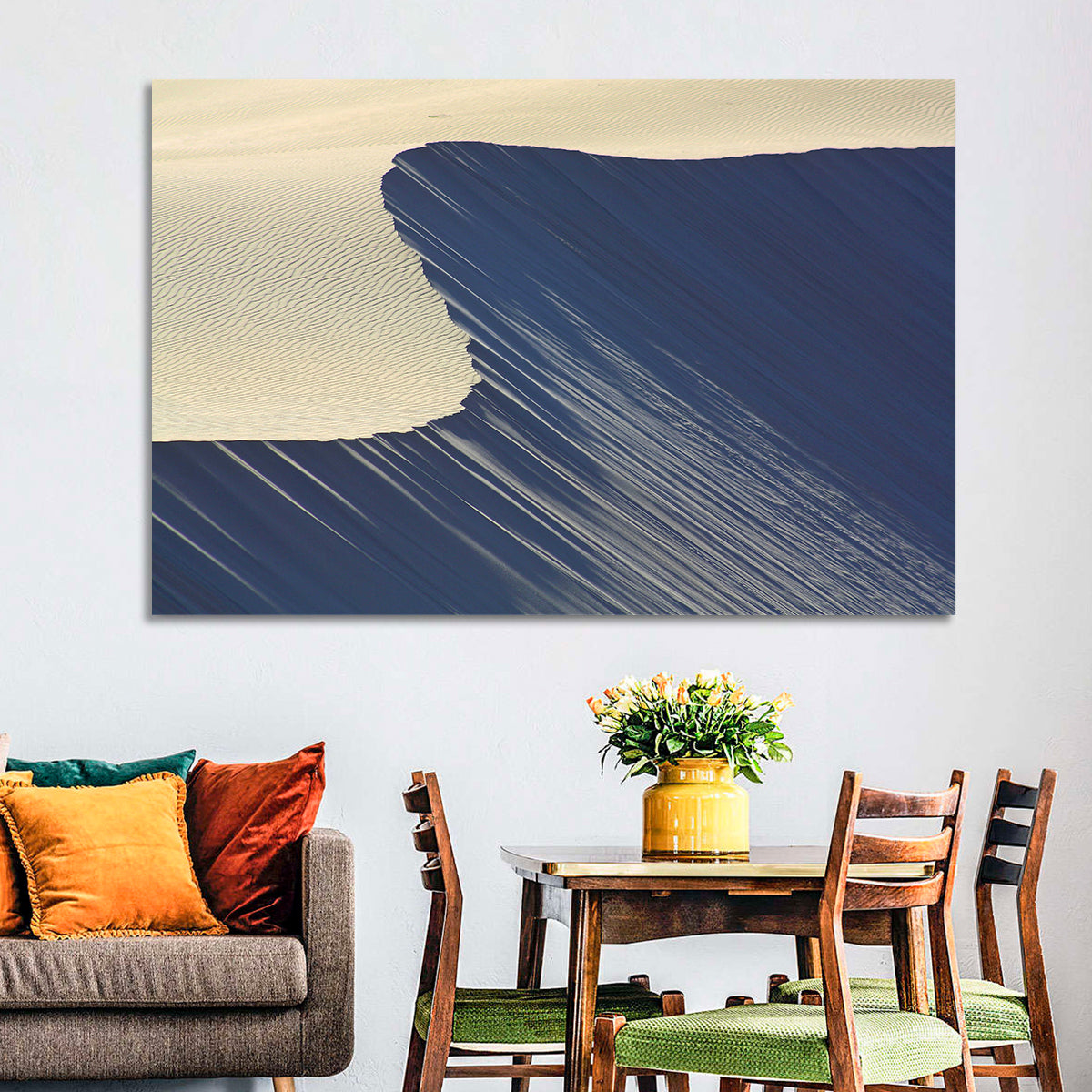 Minimalist Sand Dunes in Late Light Wall Art