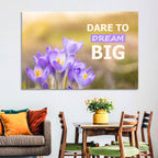 Dare to Dream Big, Purple Crocus Wall Art