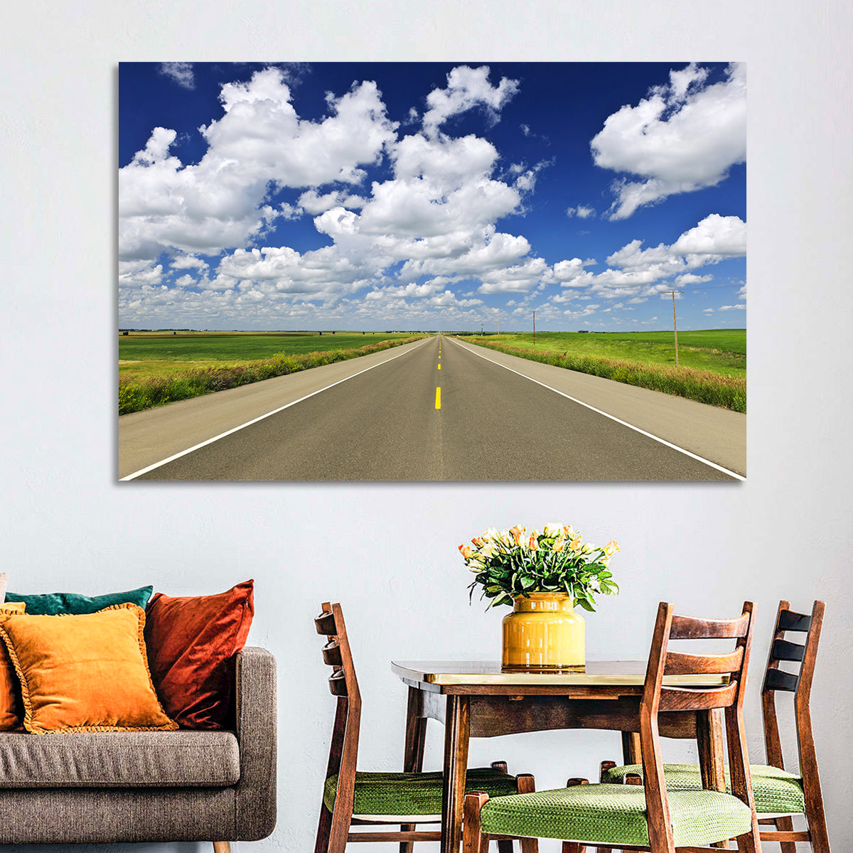 Saskatchewan Prairie Highway Wall Art