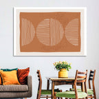 Terracotta Timelapse Circles Wall Art