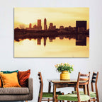 Indianapolis Golden Hour Skyline Wall Art