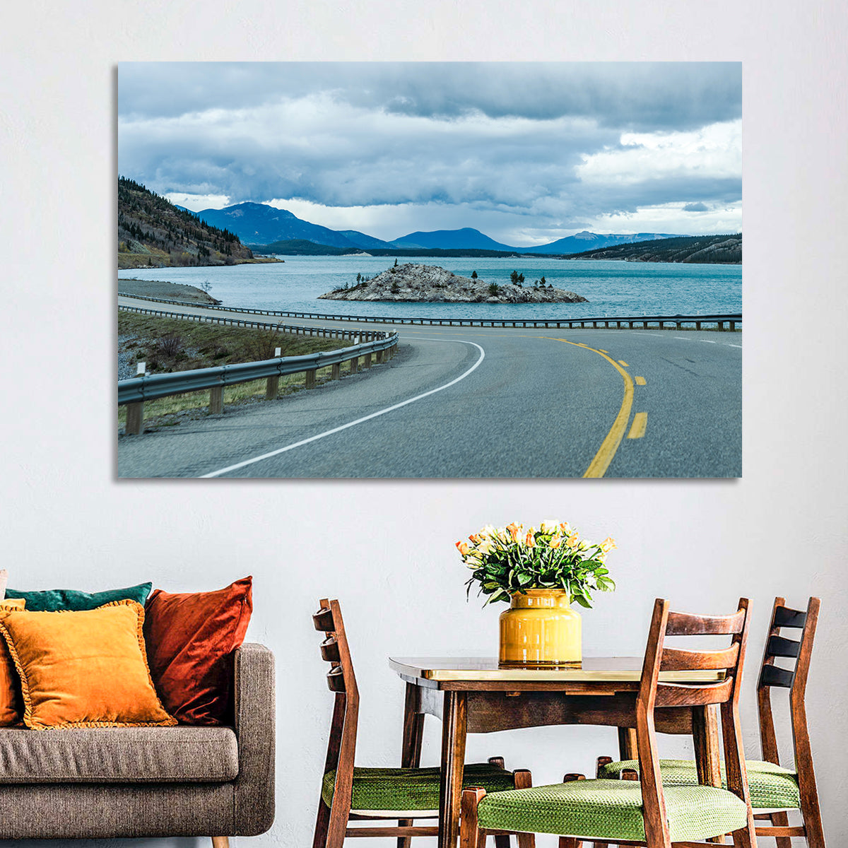 David Thompson Highway 11, Abraham Lake Wall Art in a room, landscape