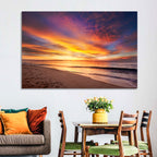Maine Beach Sunrise Wall Art