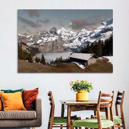 Frozen Lake Oeschinen Wall Art
