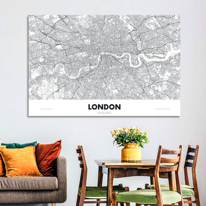 London City Map Wall Art