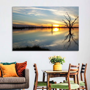 Murray River Sunset Wall Art