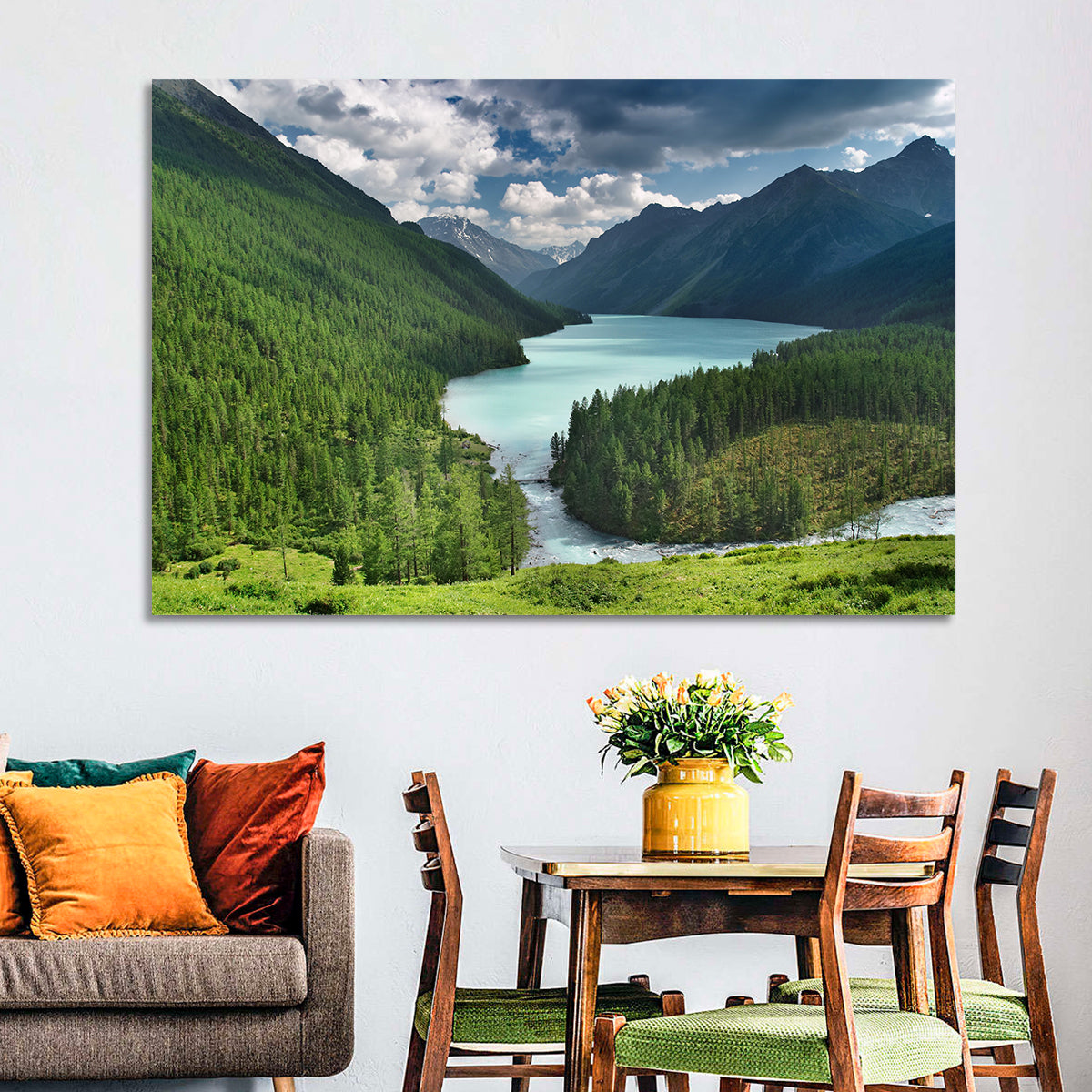 Kucherlinskoe Lake, Altai Wall Art in a room, landscape