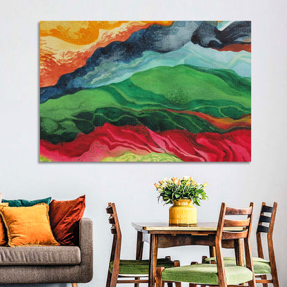 River Through Mountains Wall Art