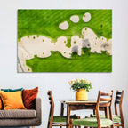 Aerial Golf Course Landscape Wall Art