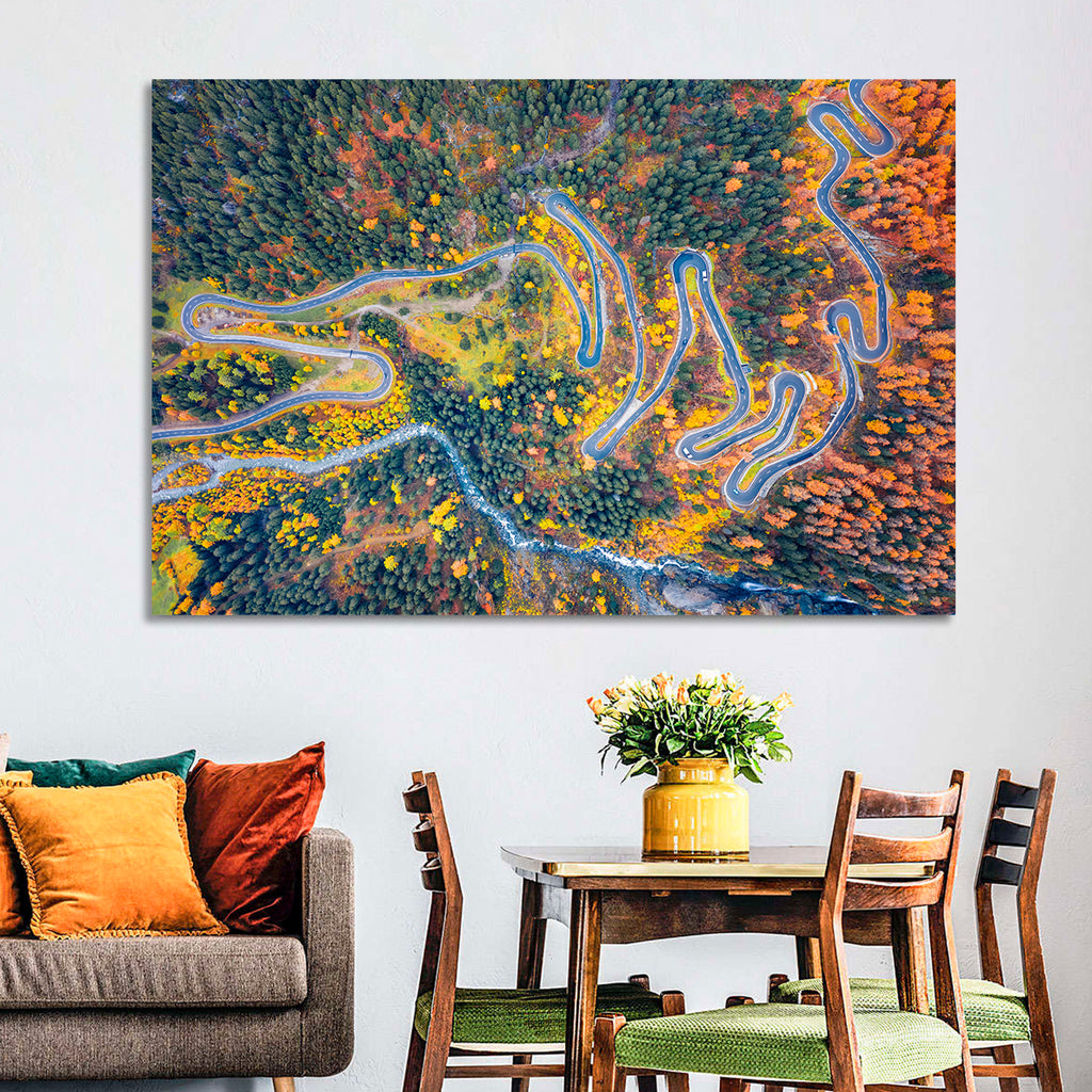 Maloya Pass Aerial View Wall Art