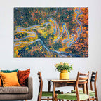 Maloya Pass Aerial View Wall Art