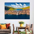 Mulafossur Waterfall Gasadalur Wall Art