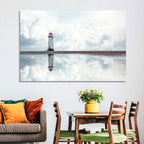 Wales Seashore Lighthouse Wall Art