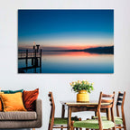 Lake Geneva Sunrise Pier Wall Art