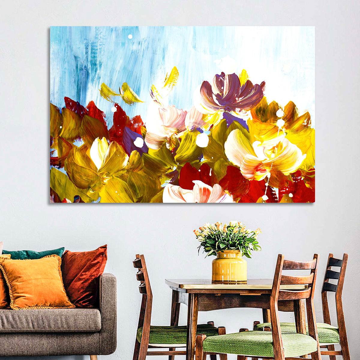 Impasto Floral Garden Wall Art