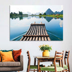 Li River Bamboo Raft, Guilin Wall Art