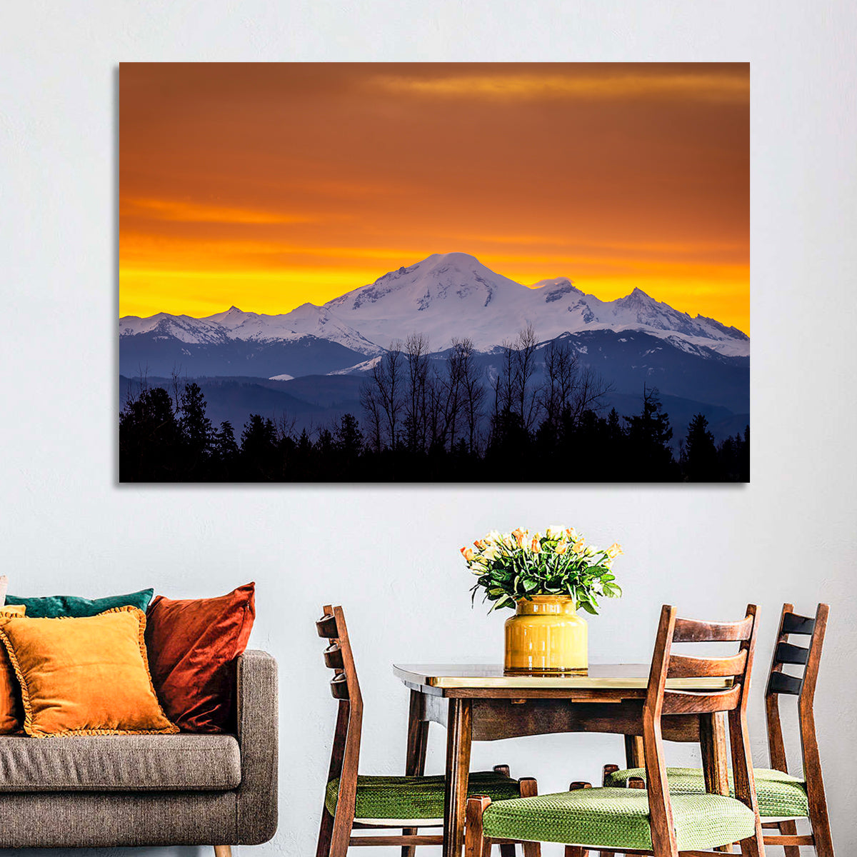 Sunrise Over Mount Baker Wall Art