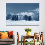 Snowy Field with Tracks Wall Art