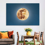 Bitcoin Circuit Moon Wall Art