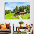 Wengen Alpine Chalet Path Wall Art
