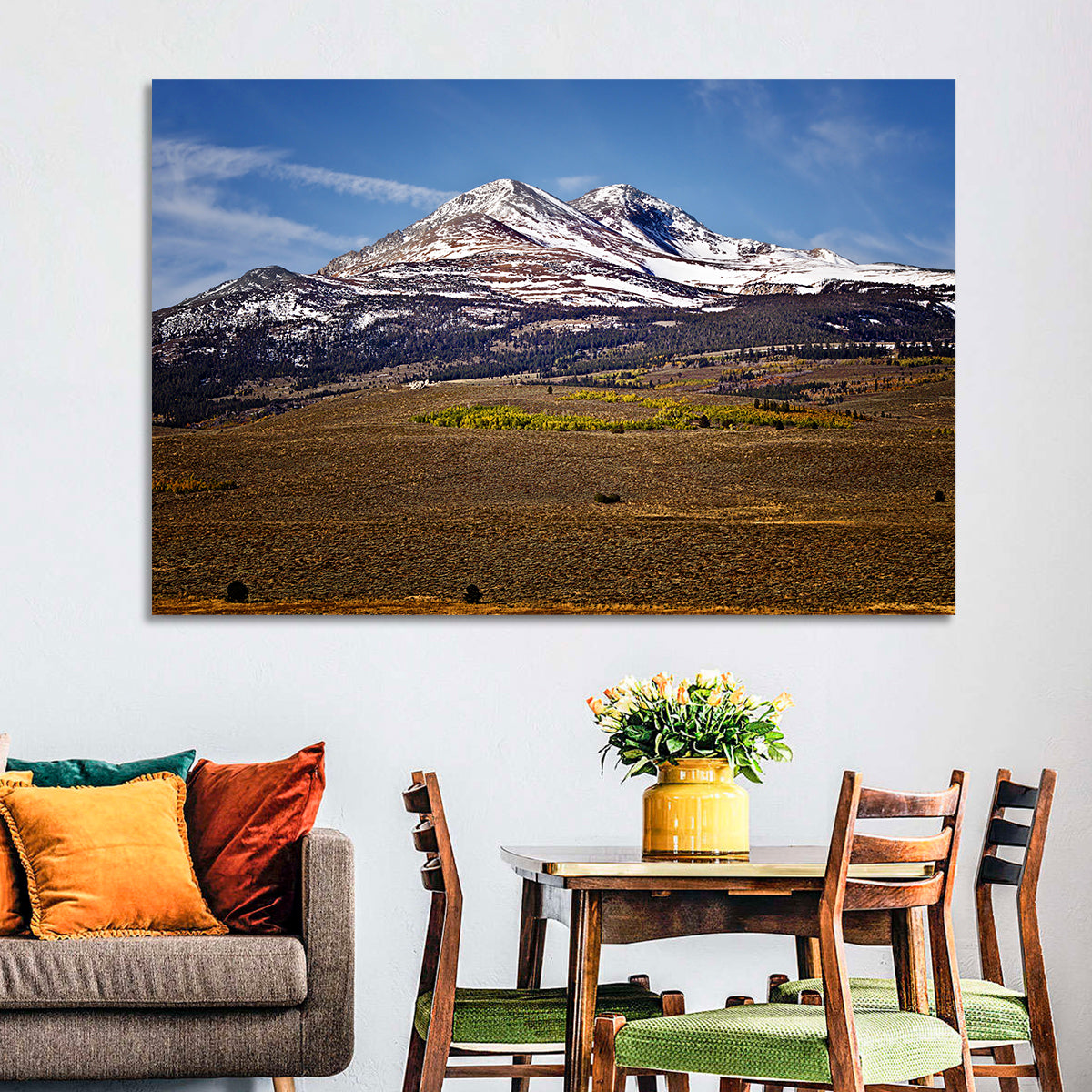 Sierra Nevada Snow Capped Peaks Wall Art