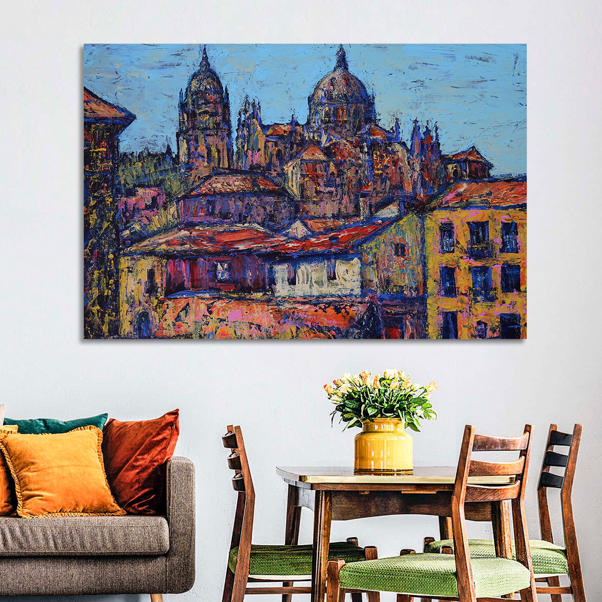 Salamanca Cathedral Rooftops Wall Art