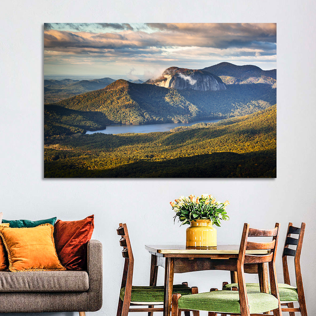 Table Rock Sunrise Over Looking Glass Rock Wall Art