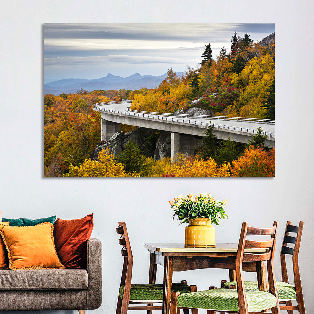 Linn Cove Viaduct at Grandfather Mountain Wall Art