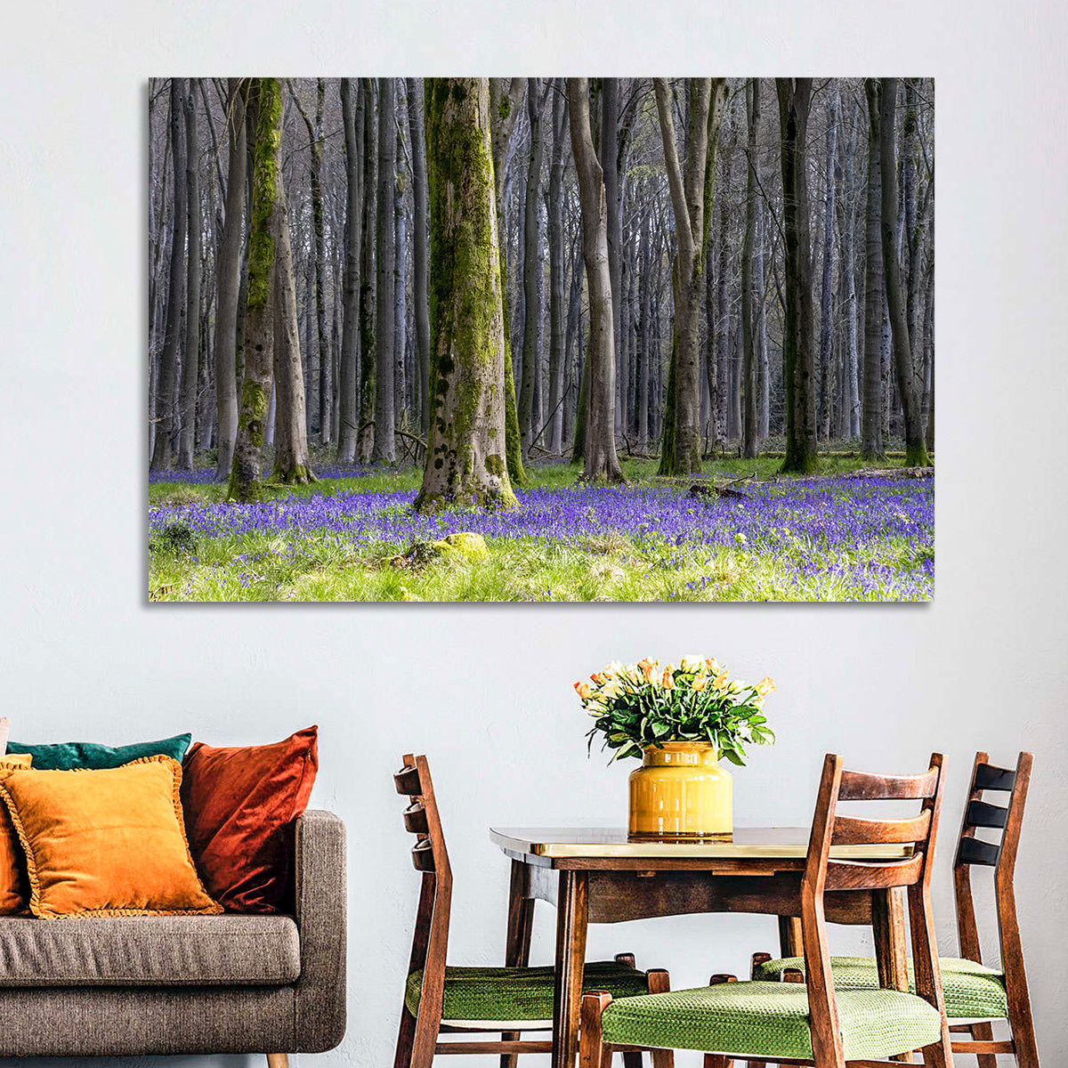 Bluebell Beechwood Grove Wall Art