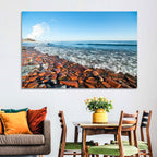 Lake Ontario Terracotta Shoreline Wall Art