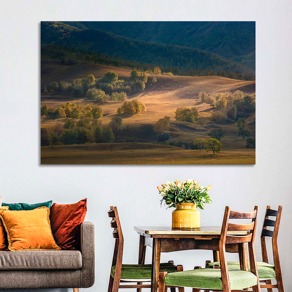Bashang Plateau Golden Hour Wall Art