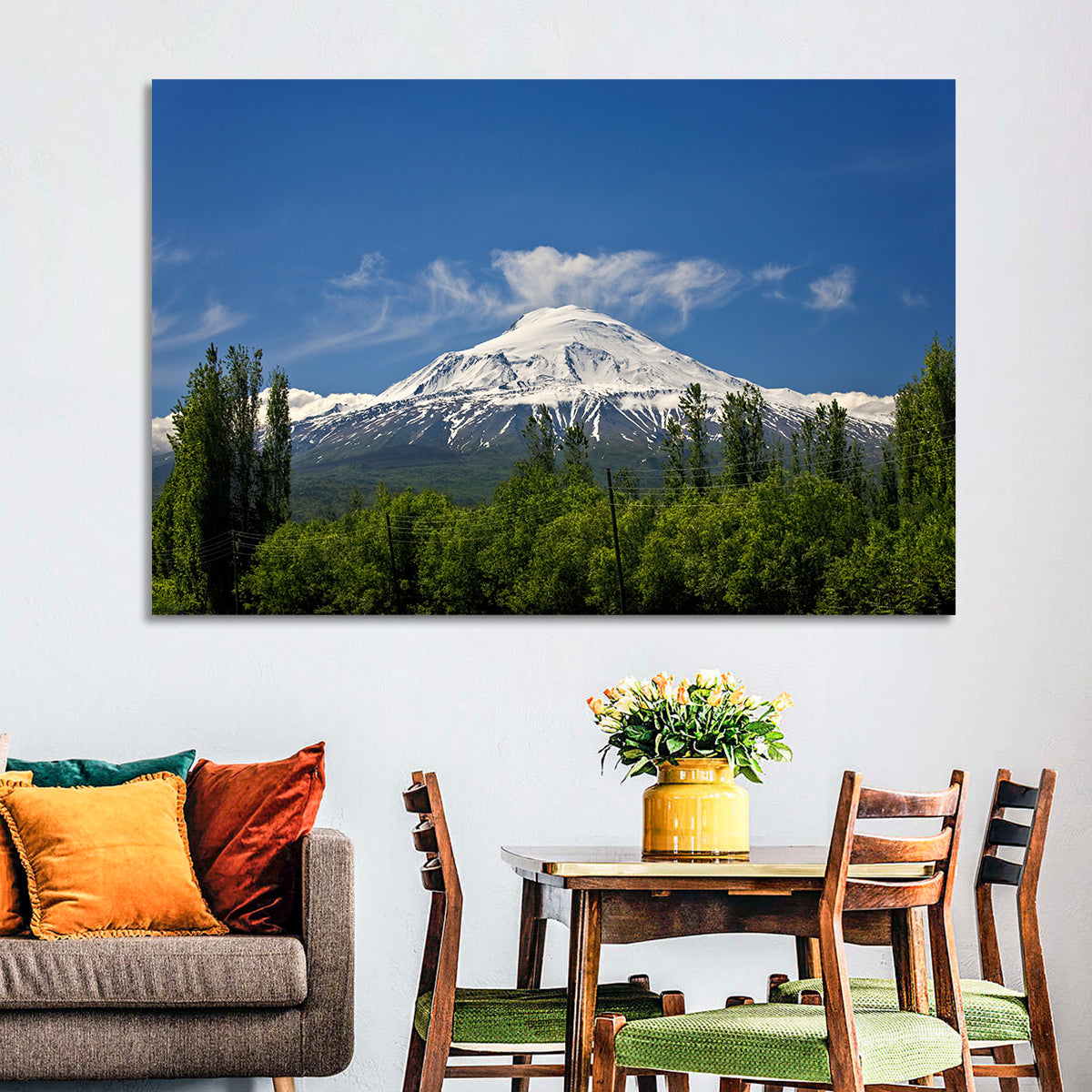 Mount Ararat Wall Art in a room, landscape