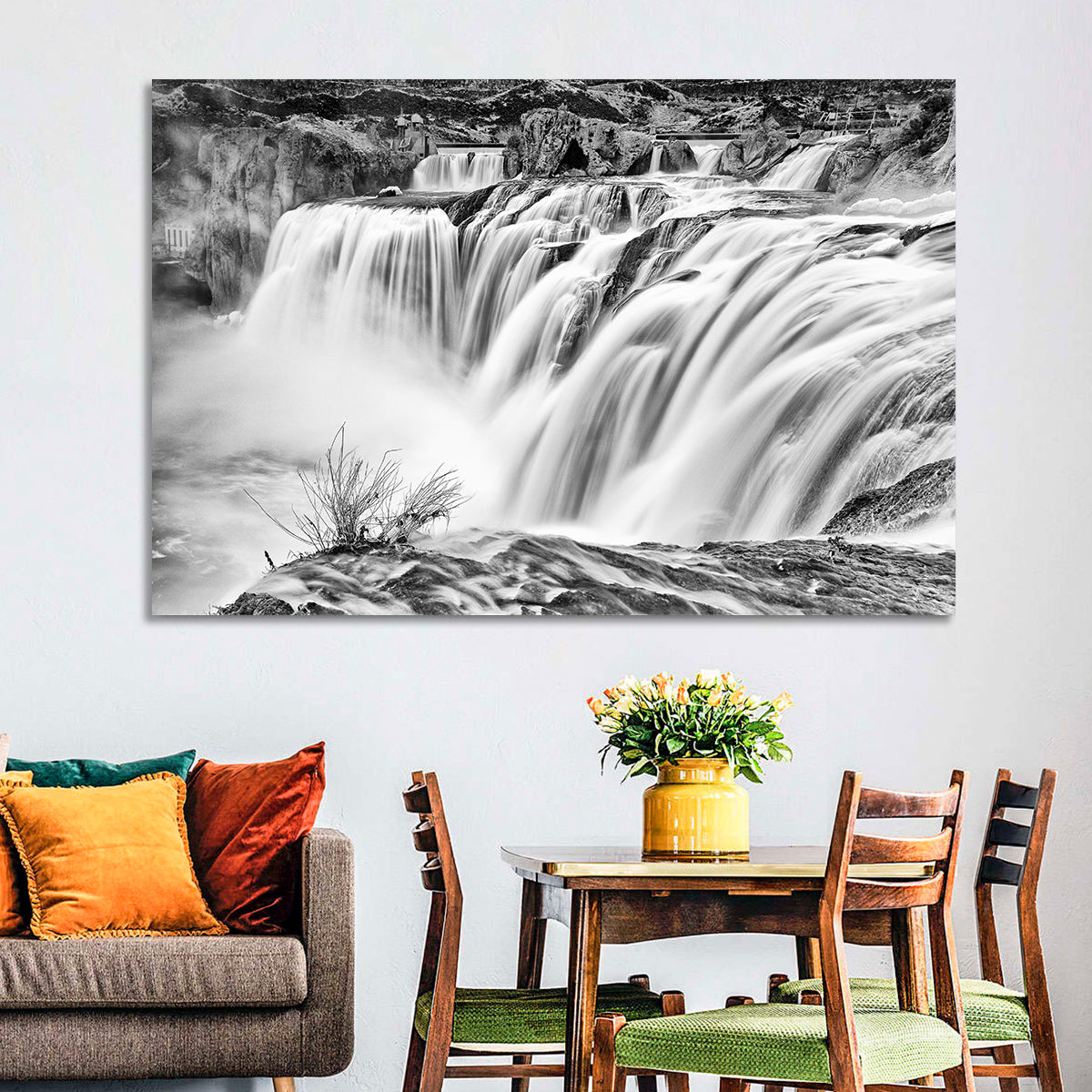Shoshone Falls, Twin Falls Wall Art in a room, landscape