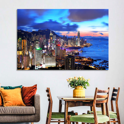 Hong Kong Coastal Skyline Wall Art