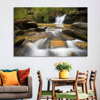 South Carolina Forest Waterfall Wall Art