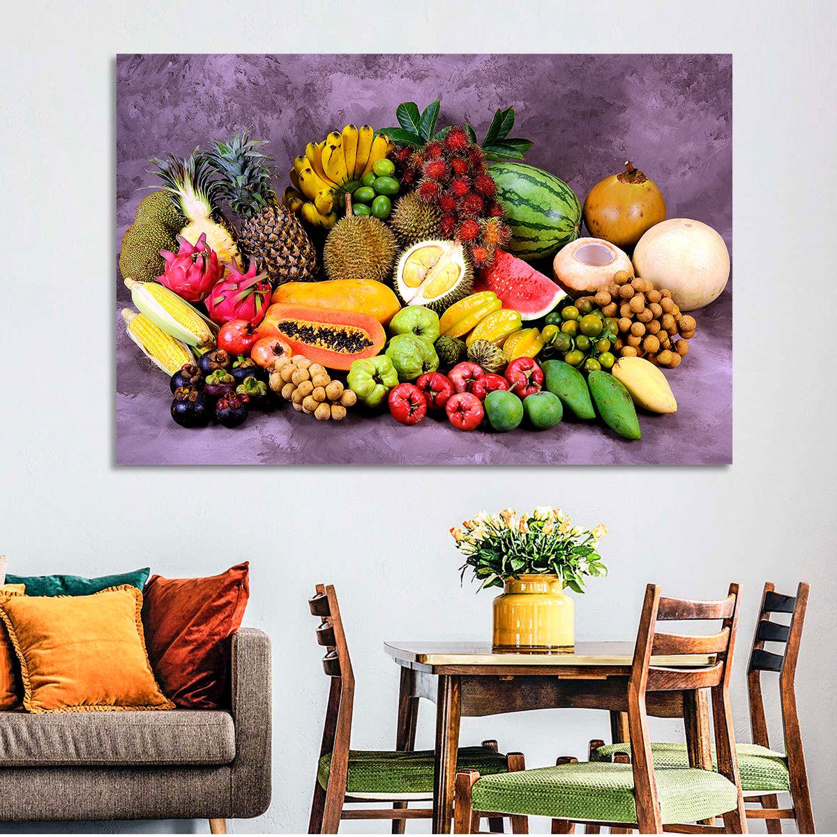 Tropical Fruit Still Life Wall Art
