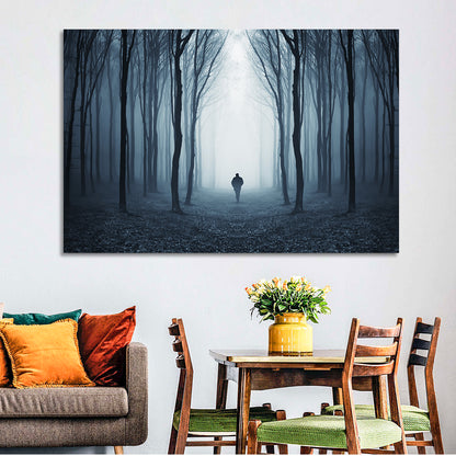 Man & Creepy Forest Wall Art