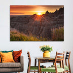 Badlands National Park Sunset Wall Art