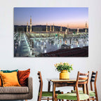 Nabawi Mosque at Dusk, Medina Wall Art