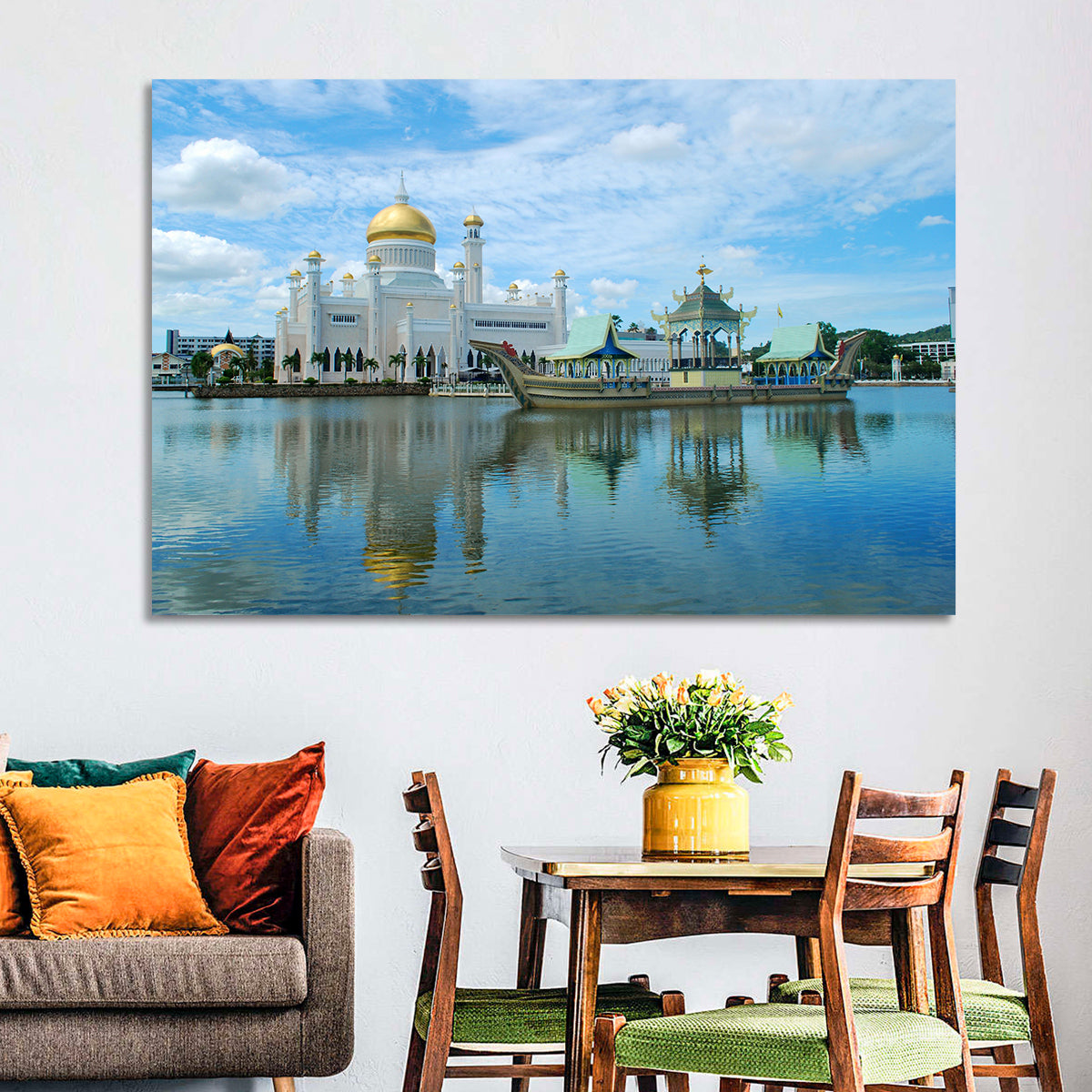 Sultan Omar Ali Saifuddien Mosque Wall Art in a room, landscape