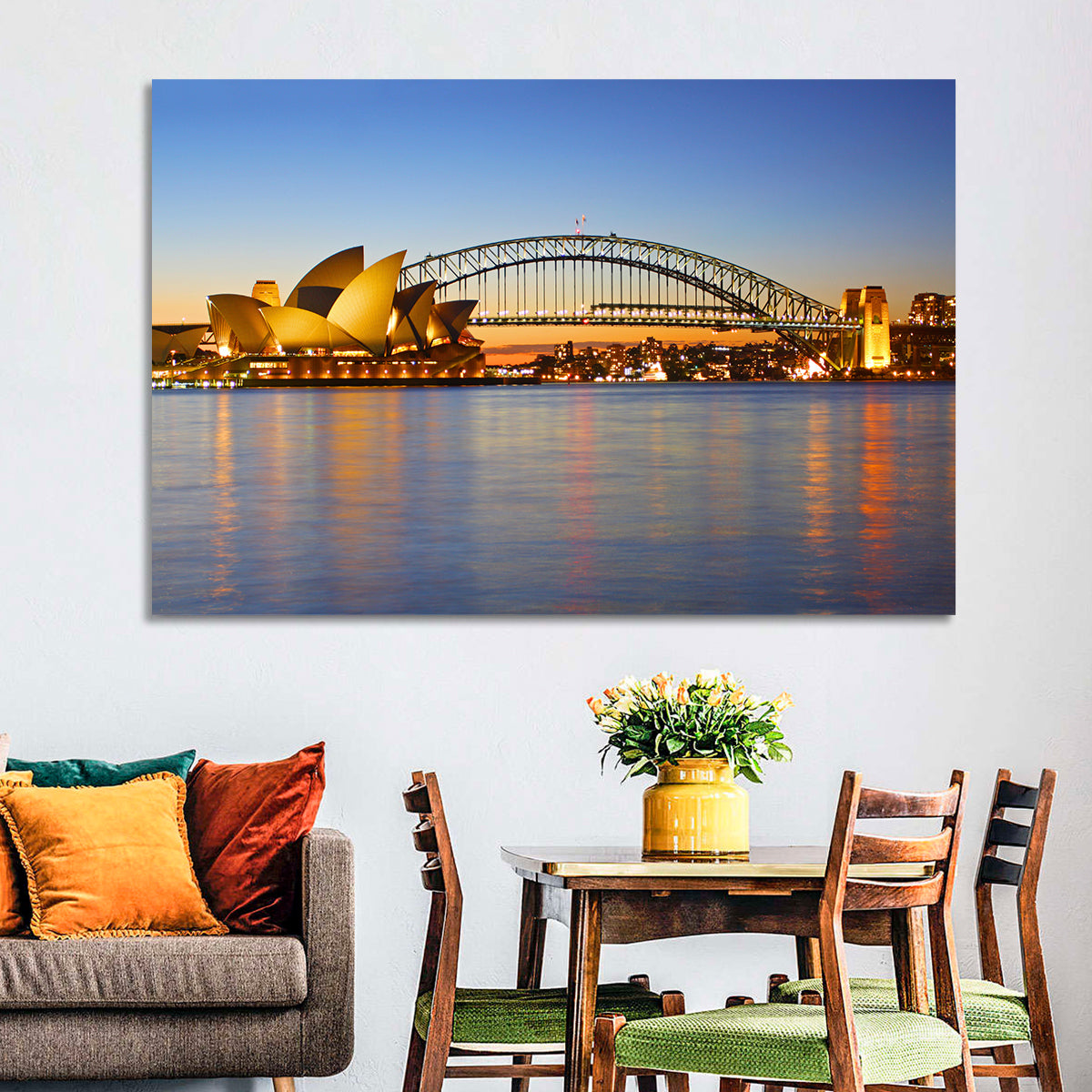 Sydney Harbour Bridge and Opera House Wall Art