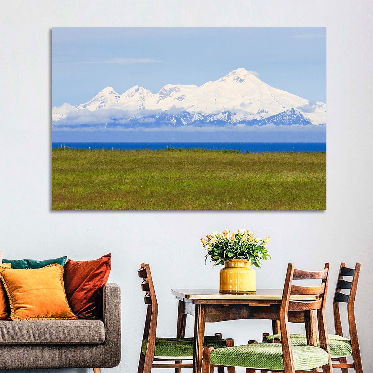 Mount Iliamna Volcano Wall Art