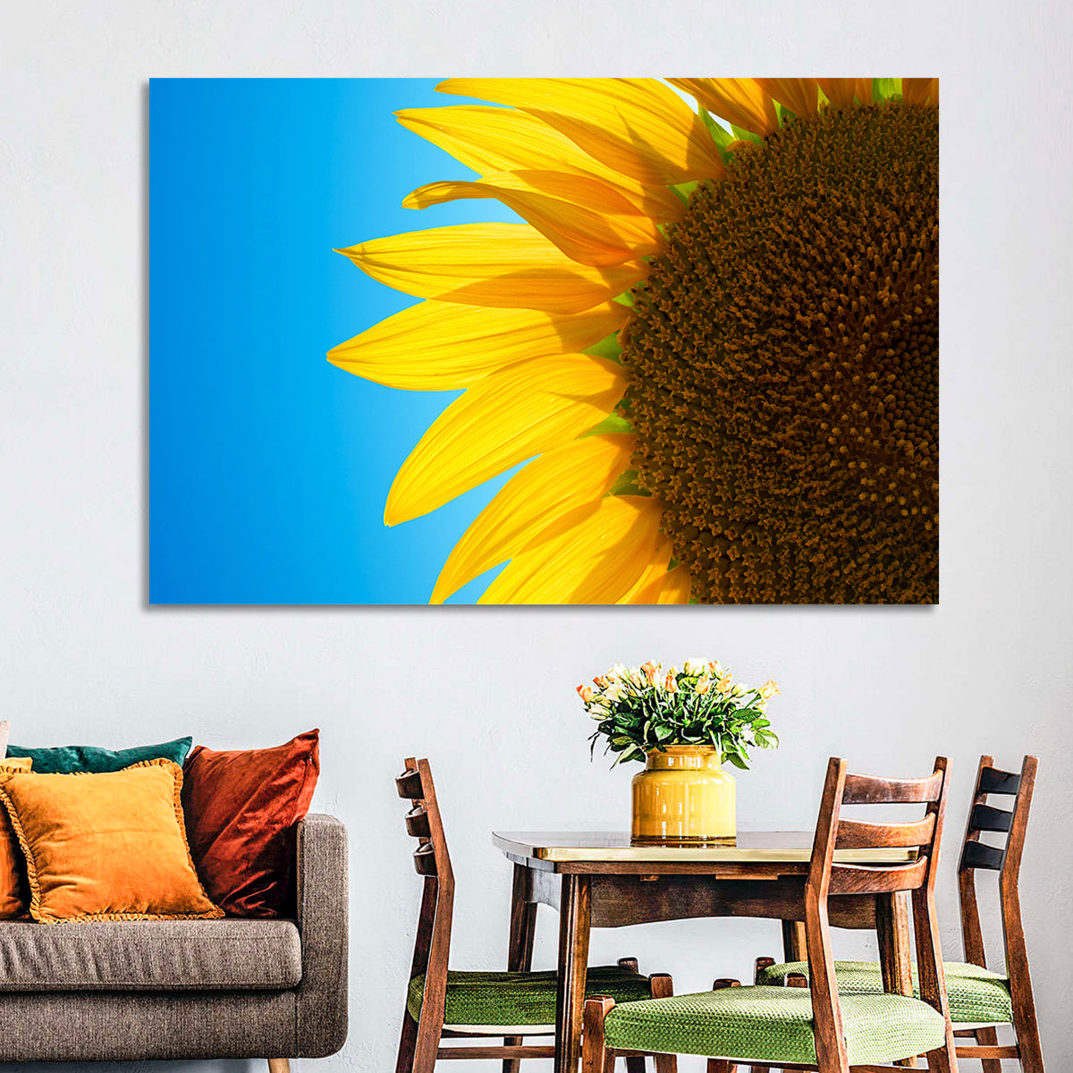 Sunflower Close-up Wall Art