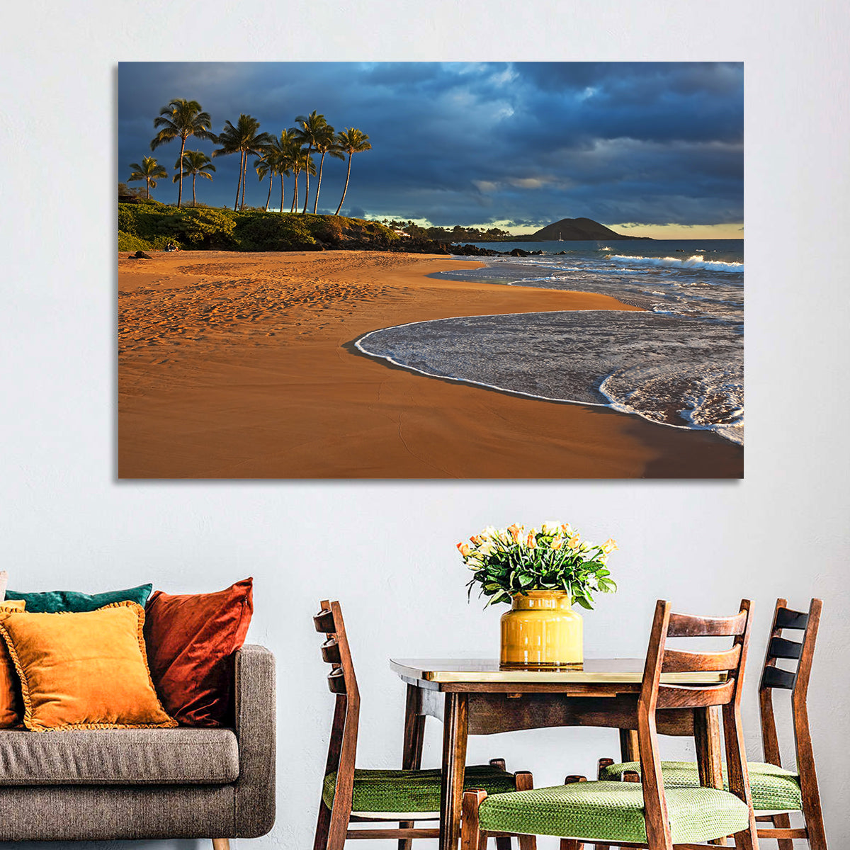 Poolenalena Beach Sunset Wall Art