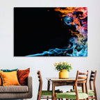 Glowing Flame Abstract Wall Art