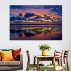 Dusk Beach Reflections Wall Art